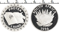 Продать Монеты ЮАР 1 ранд 1996 Серебро