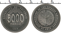 Продать Монеты Колумбия 5000 песо 1998 Никель