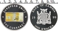 Продать Монеты Замбия 1000 квач 1999 