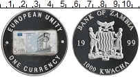 Продать Монеты Замбия 1000 квач 1999 