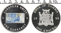Продать Монеты Замбия 1000 квач 1999 