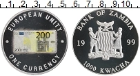 Продать Монеты Замбия 1000 квач 1999 