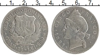 Продать Монеты Доминиканская республика 5 франков 1891 Серебро