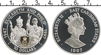 Продать Монеты Карибы 10 долларов 1997 Серебро