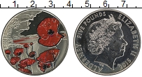 Продать Монеты Олдерни 5 фунтов 2015 Медно-никель