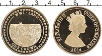 Продать Монеты Гибралтар 1 крона 2014 Позолота