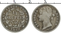 Продать Монеты Британская Индия 1/4 рупии 1840 Серебро