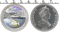 Продать Монеты Остров Святой Елены 25 пенсов 2013 Посеребрение