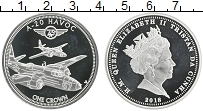 Продать Монеты Тристан-да-Кунья 1 крона 2018 Посеребрение