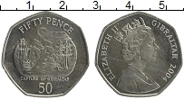 Продать Монеты Гибралтар 50 пенсов 2004 Медно-никель