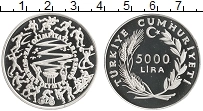 Продать Монеты Турция 5000 лир 1984 Серебро