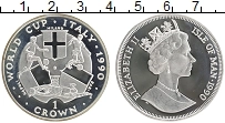 Продать Монеты Остров Мэн 1 крона 1990 Серебро