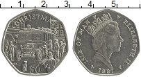 Продать Монеты Остров Мэн 50 пенсов 1987 Медно-никель