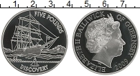 Продать Монеты Гернси 5 фунтов 2009 Серебро