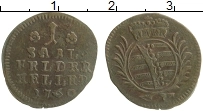 Продать Монеты Саксония 1 хеллер 1753 Медь