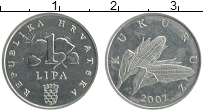 Продать Монеты Хорватия 1 липа 2007 Алюминий