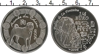 Продать Монеты Франция 1/4 евро 2006 Серебро