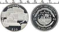 Продать Монеты Либерия 20 долларов 2000 Серебро