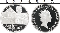 Продать Монеты Острова Кука 1 доллар 2005 Серебро