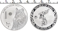 Продать Монеты Южная Корея 1 унция 2023 Серебро