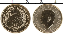 Продать Монеты Великобритания 25 фунтов 2023 Золото