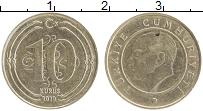 Продать Монеты Турция 10 куруш 2009 Латунь