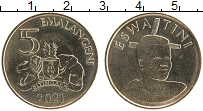 Продать Монеты Свазиленд 5 эмалангени 2021 Латунь