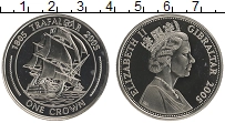 Продать Монеты Гибралтар 1 крона 2005 Медно-никель