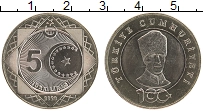 Продать Монеты Турция 5 лир 2023 Биметалл