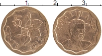 Продать Монеты Свазиленд 5 центов 2011 Бронза