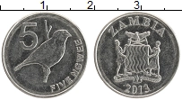 Продать Монеты Замбия 5 нгвей 2013 Сталь