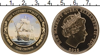 Продать Монеты Тристан-да-Кунья 1 крона 2015 Позолота