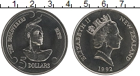 Продать Монеты Новая Зеландия 5 долларов 1992 Медно-никель