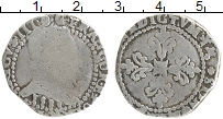 Продать Монеты Франция 1/4 франка 1580 Серебро