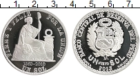 Продать Монеты Перу 1 соль 2013 Серебро