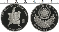 Продать Монеты Южная Корея 2000 вон 1987 Медно-никель