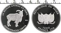 Продать Монеты Нигер 1000 франков 2012 Серебро