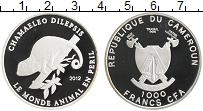 Продать Монеты Камерун 1000 франков 2012 Серебро
