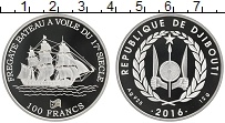 Продать Монеты Джибути 100 франков 2016 Серебро