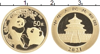 Продать Монеты Китай 50 юаней 2021 Золото