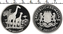 Продать Монеты Сомали 250 шиллингов 1999 Серебро