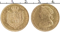 Продать Монеты Испания 100 реалов 1864 Золото