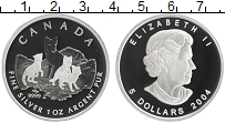 Продать Монеты Канада 5 долларов 2004 Серебро