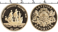 Продать Монеты Латвия 20 лат 1997 Золото