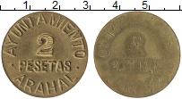 Продать Монеты Испания 2 песеты 0 Бронза