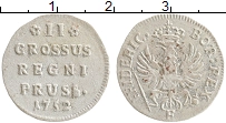 Продать Монеты Пруссия 2 гроша 1752 Серебро