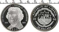 Продать Монеты Либерия 20 долларов 2000 Серебро