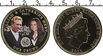 Продать Монеты Тристан-да-Кунья 1 крона 2011 Позолота