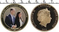 Продать Монеты Острова Кука 1 доллар 2012 Позолота