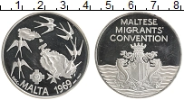 Продать Монеты Мальта Жетон 1969 Серебро